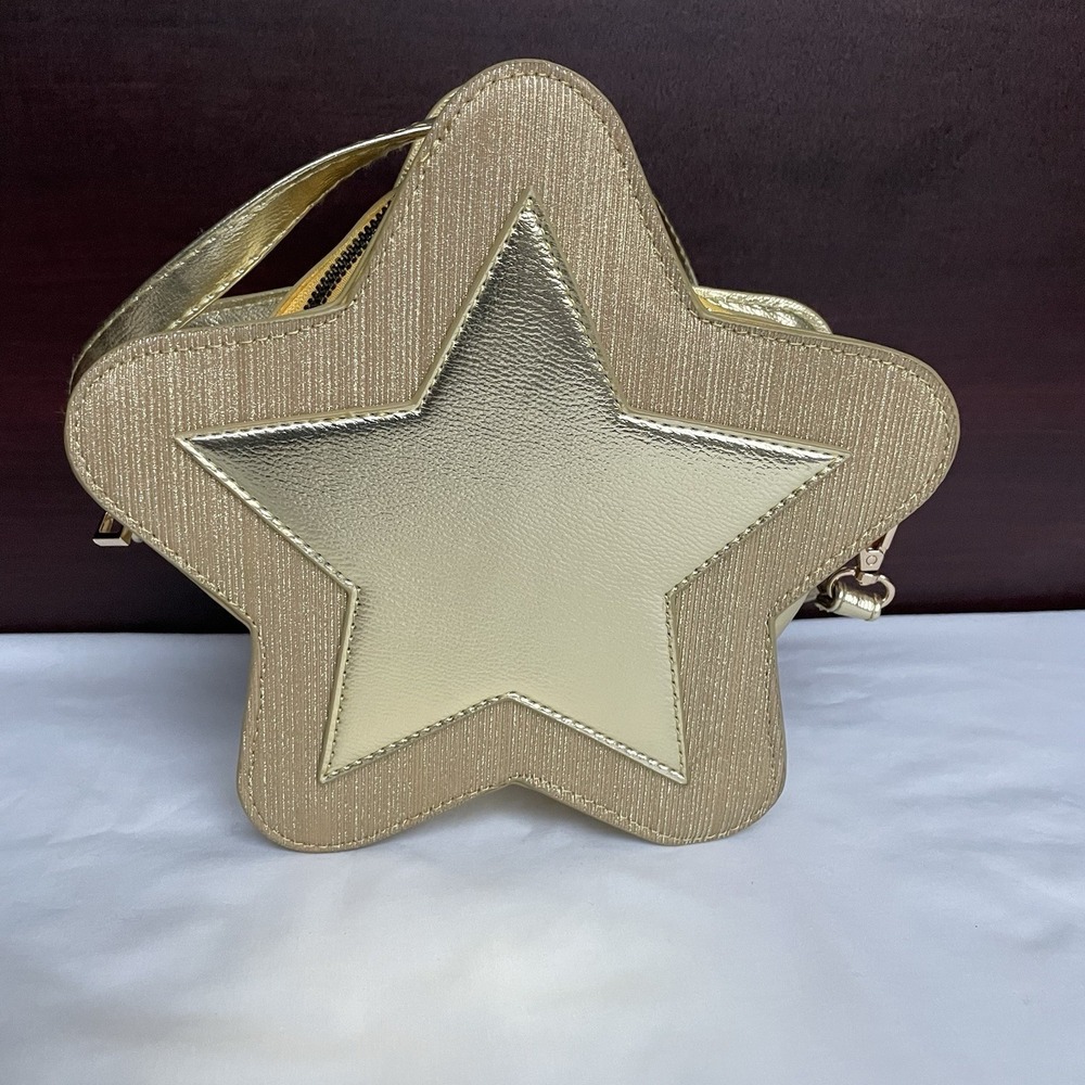 Mad‎ Engine Starlight Gold Yellow Crossbody Bag Glitter Accent Purse